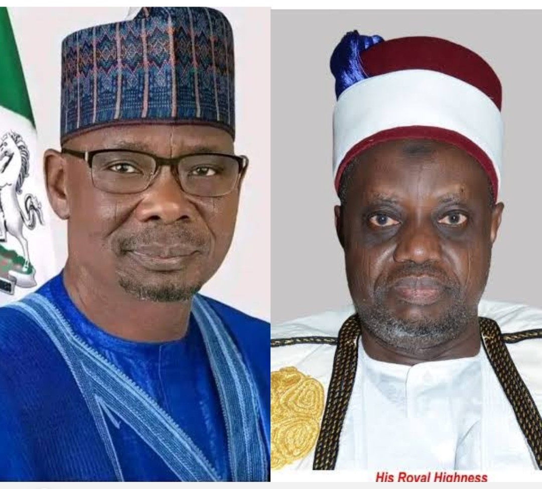 Executive Governor of Nasarawa State, Abdullahi Sule and Emir of Lafia, Justice Sidi Bage