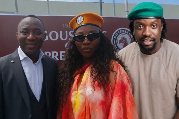 Omoyele Sowore, Doris Ogala and Martins Vincent Otse aka VDM