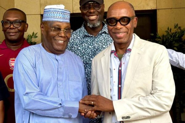 Former Vice President and presidential candidate of the African Democratic Congress (ADC), Alhaji Atiku Abubakar and Former Rivers State Governor and ex-Minister of Transportation, Chibuike Rotimi Amaechi