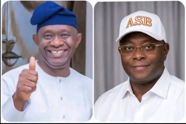 Sen. Sunday Karimi (L), Aro Samuel Bamidele (R)