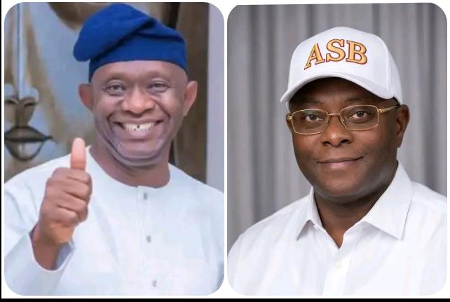 Sen. Sunday Karimi (L), Aro Samuel Bamidele (R)