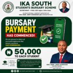 Ika South Commences N50,000 Bursary Disbursement to Students