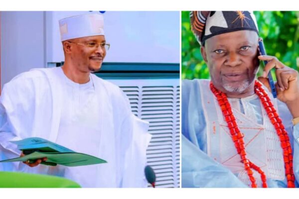 Hon. Leke Abejide, HoR, Yagba Federal Constituency (L), Chief Richard Asaje (R)