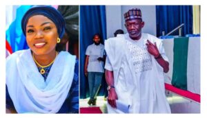 Hon. Victoria Joseph Ababo (L), Engr. Muhammed Abubakar Bashir Gegu (R)