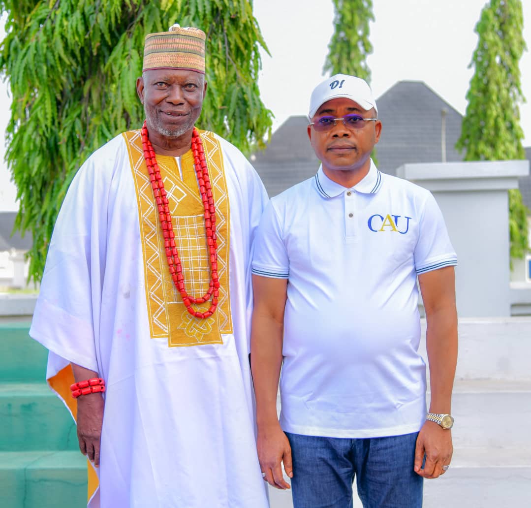 Chief Richard Asaje (L), Kogi State Governor HE Ahmed Usman Ododo (R)