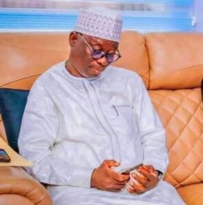 Rt. Hon. Ibrahim Balarabe Abdullahi during his tenure as Speaker of the Nasarawa State House of Assembly.