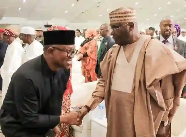 President Bola Ahmed Tinubu, Atiku Abubakar and Peter Obi ahead of the 2027 Nigerian presidential election.