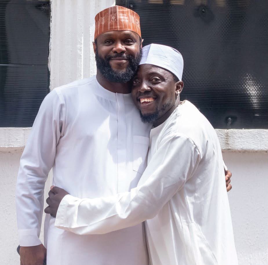 President Bola Ahmed Tinubu's son, Seyi Tinubu and Prince Seidu Ademu, CEO Cartoon Boy TV