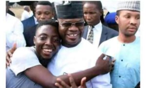 Prince Seidu Ademu alias Cartoon Boy TV and former Kogi State Governor, Alhaji Yahaya Adoza Bello