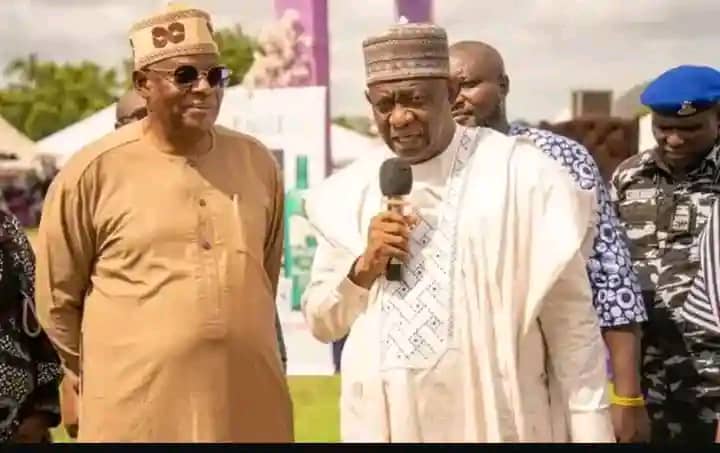 Rt. Hon. James Abiodun Faleke and Senator Sunday Steve Karimi