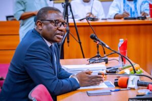 Dr. Bala Maijama'a Wunti appearing before a Nigerian Senate committee during discussions on NNPCL financial records and public accountability.
