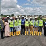 Delta State Technical Team inspecting ongoing construction and land reclamation works at the Asaba Waterfront City and Niger City projects.