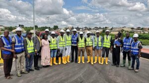 Delta State Technical Team inspecting ongoing construction and land reclamation works at the Asaba Waterfront City and Niger City projects.