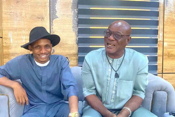 Chief Amb. Anthony Humphrey Unaji and Comrade Irodili C. Iroegbu during a strategic meeting on grassroots mobilisation ahead of the 2027 elections in Imo State.