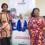 Students of Ekiti Polytechnic participate in the Federal Government YouWiN! Enterprise Education Programme and free books distribution exercise.