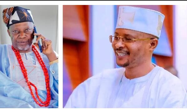 Chief Richard Asaje (L), Rt. Hon. Leke Abejide, House of Reps Member, Yagba Federal Constituency (R)