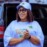 Delta State First Lady Deaconess Tobore Oborevwori during a You Matter Charity Foundation humanitarian outreach programme.