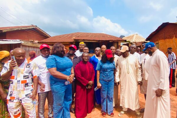 City Boy Movement leaders during a grassroots mobilisation visit to Igalamela/Odolu Local Government Area.