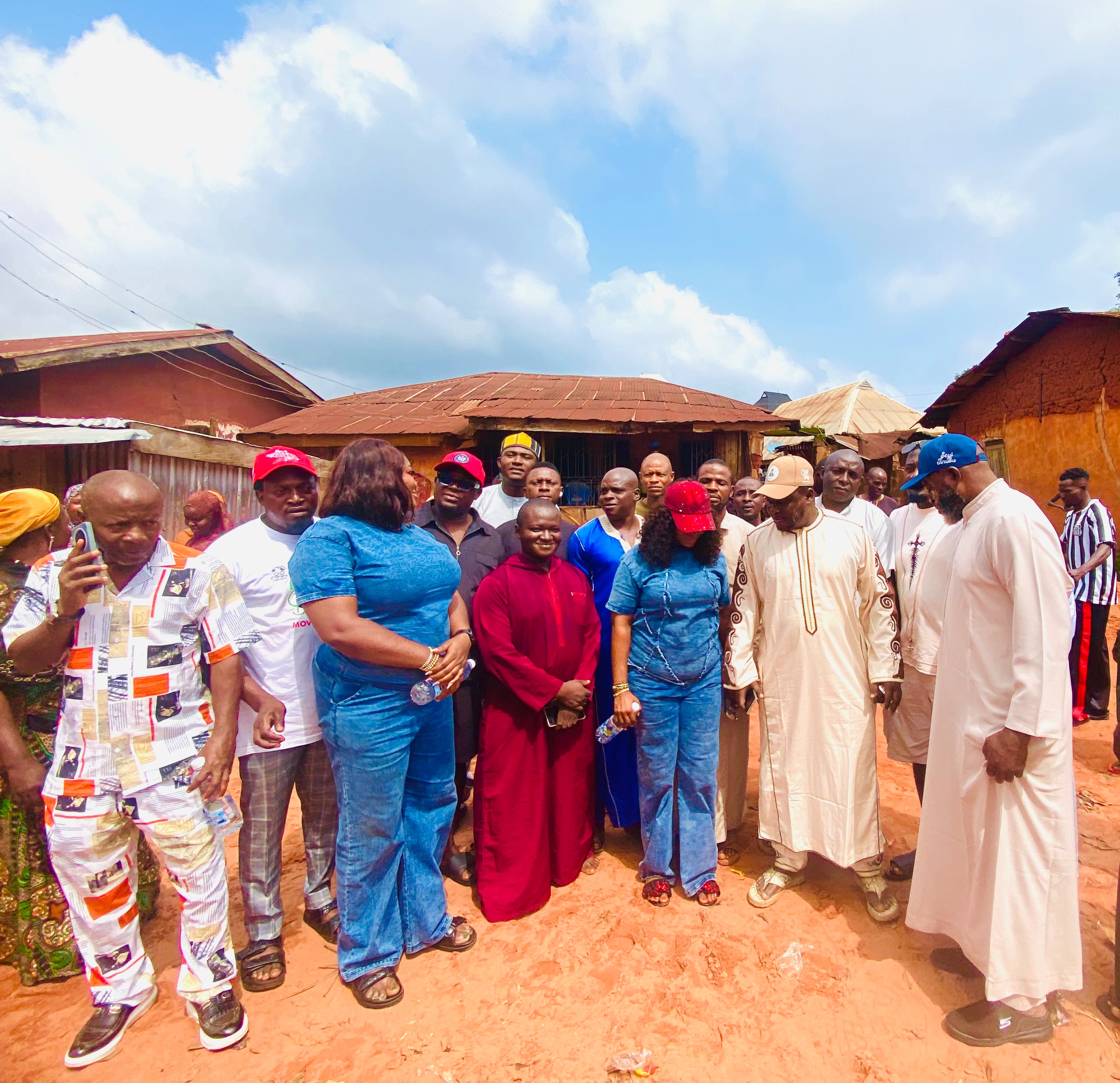 City Boy Movement leaders during a grassroots mobilisation visit to Igalamela/Odolu Local Government Area.