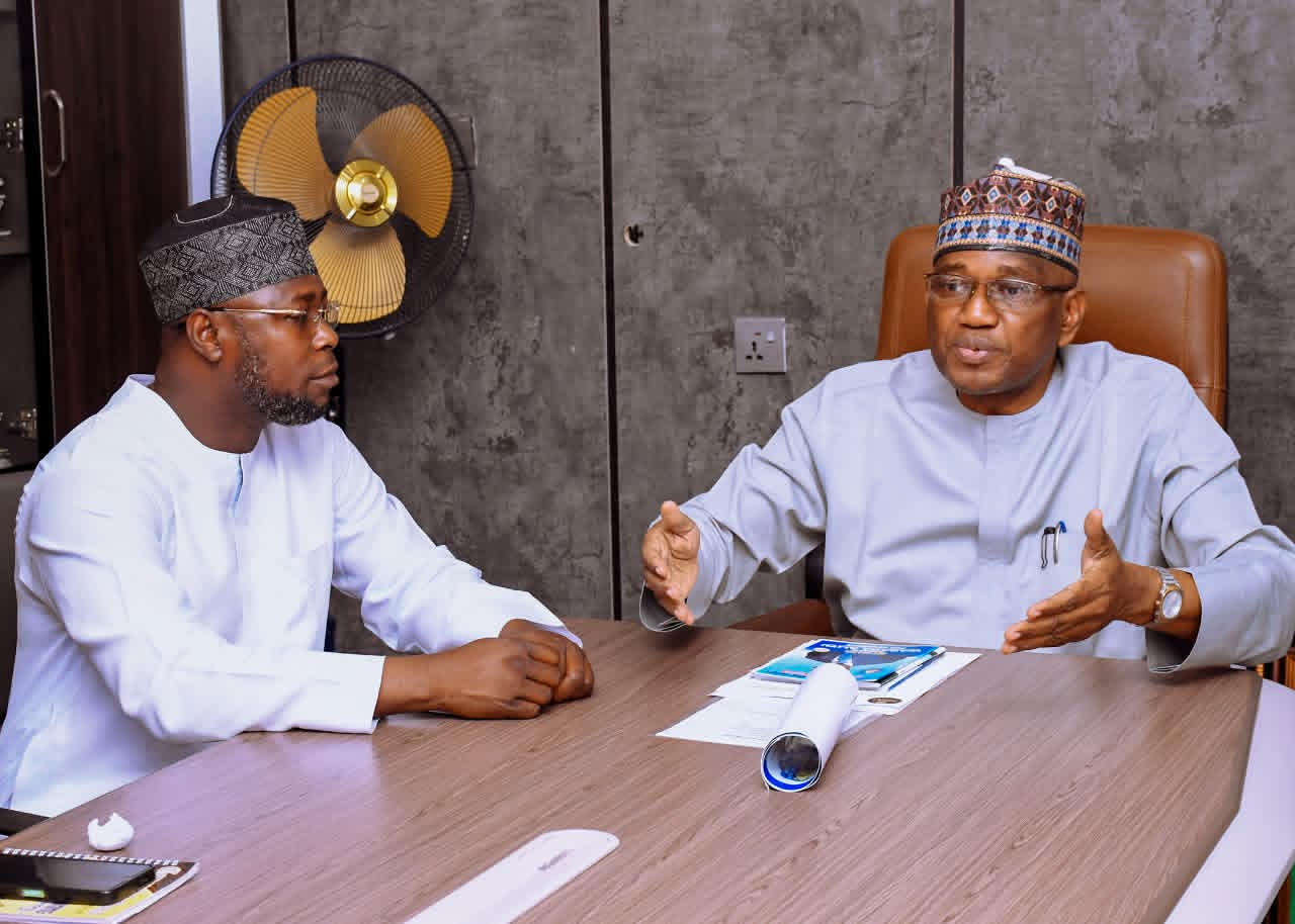 Coalition delegation led by Jaafar Muhammad Loko during courtesy visit to Arc. Shehu Ahmed Tukur in Abuja