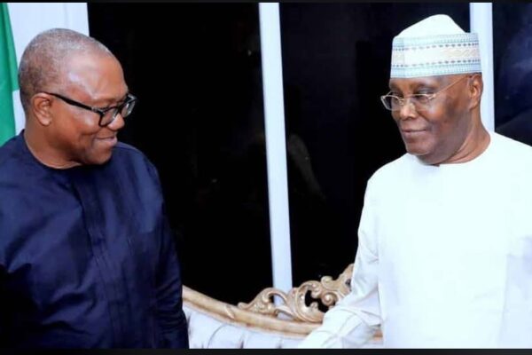 Former Anambra State Governor, Peter Gregory Obi and Former Vice president, Alhaji Atiku Abubakar
