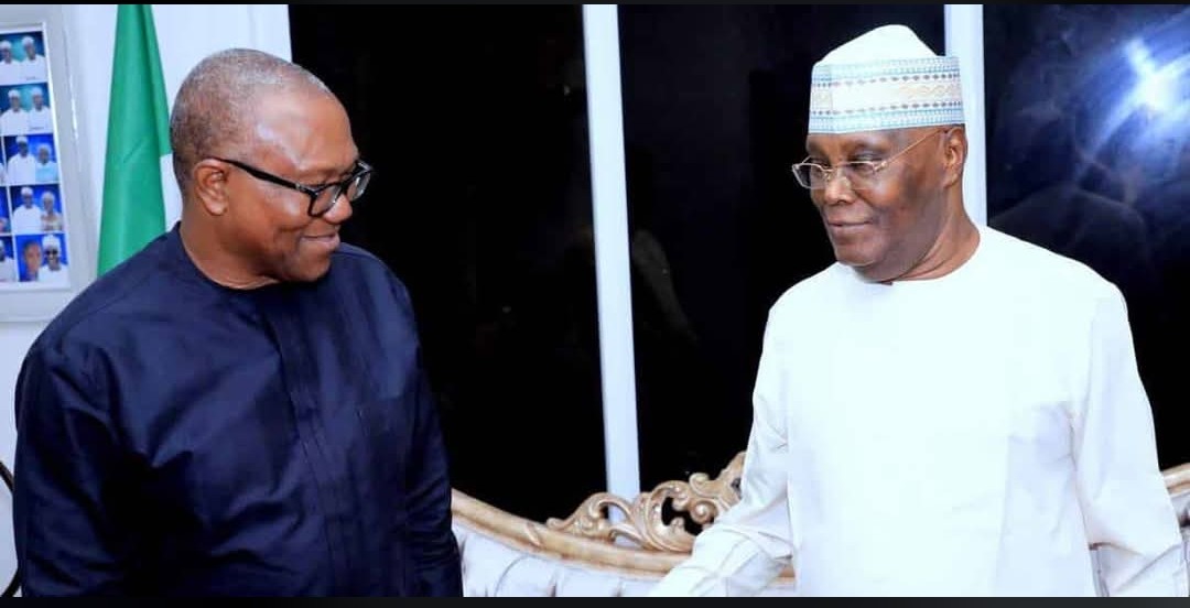 Former Anambra State Governor, Peter Gregory Obi and Former Vice president, Alhaji Atiku Abubakar