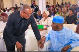 Former Anambra State Governor, Peter Gregory Obi and Former Vice president, Alhaji Atiku Abubakar