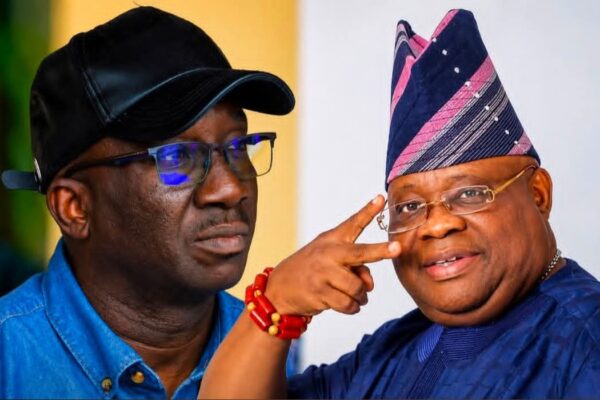 Osun State Governor Ademola Adeleke and Edo State Governor, Senator Monday Okpebholo
