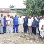 Paul Oweh addressing APC members during a mobilisation meeting in Emevor, Delta State