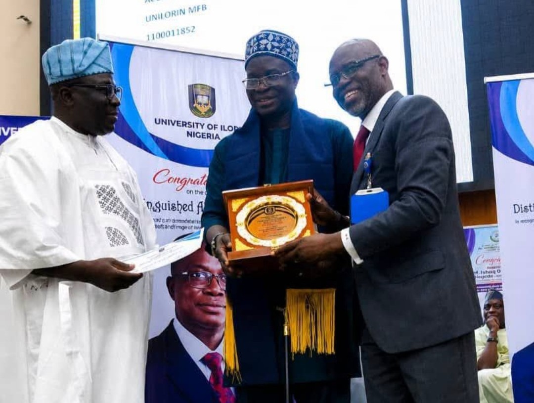 DOU VC Aghalino Bags UNILORIN Distinguished Alumnus Award