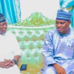 Former Speaker of Nasarawa State House of Assembly, Rt. Hon. Ibrahim Balarabe Abdullahi and incumbent Speaker, Rt. Hon. Danladi Jatau