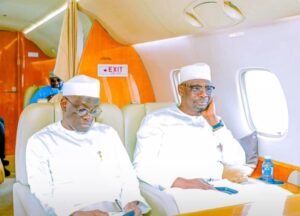 Senator Ahmed Aliyu Wadada and Governor Abdullahi Sule of Nasarawa State