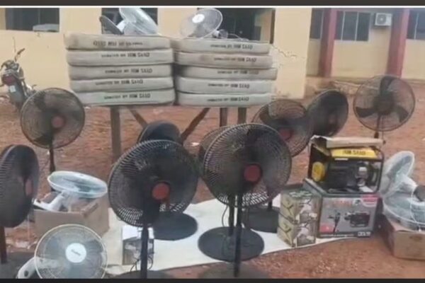 Donated Items at General Hospital Umaisha