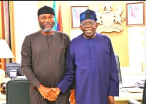 Joel-Onowakpo Thomas and Presdent Bola Tinubu