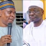 Former Inspector-General of Police, Mohammed Abubakar Adamu and APC governorship candidate, Senator Ahmed Wadada Aliyu.