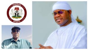 Yahaya Adoza Bello, Kogi Central APC Senate Candidate et' Dr. Abdulrahman Adabenege Saidu, DG Ododo Political Vanguard (Home and Diaspora)