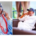 Chief Richard Asaje, Founder/Nat'l Coordinator, Like Minds Alliance Pressure Group (L), Executive Governor of Kogi State, HE, Alh. Ahmed Usman Ododo (R)