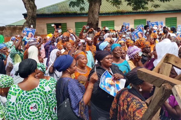Nigerian women at APC grassroots mobilisation meeting