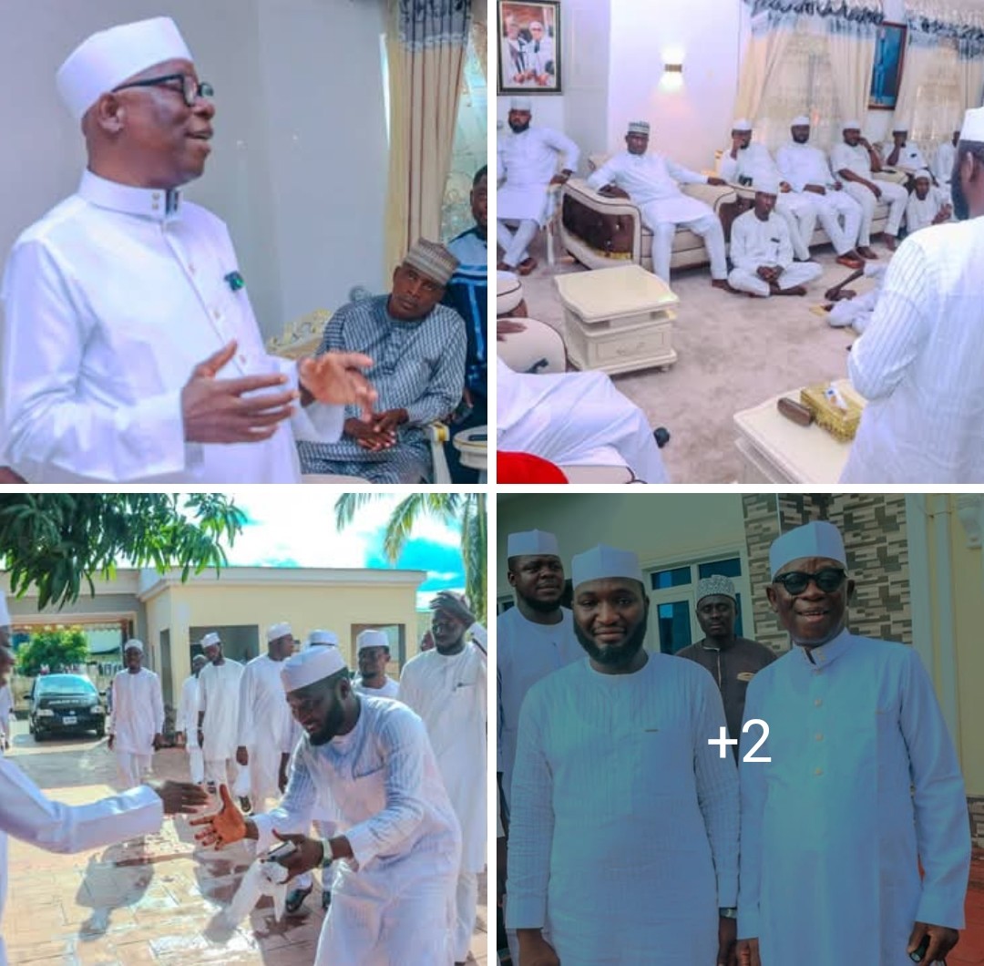Balarabe Abdullahi hosting Sen. Wadada Youth Ambassadors in Lafia.