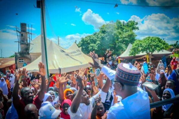 Balarabe Abdullahi during 2027 political mobilisation in Umaisha