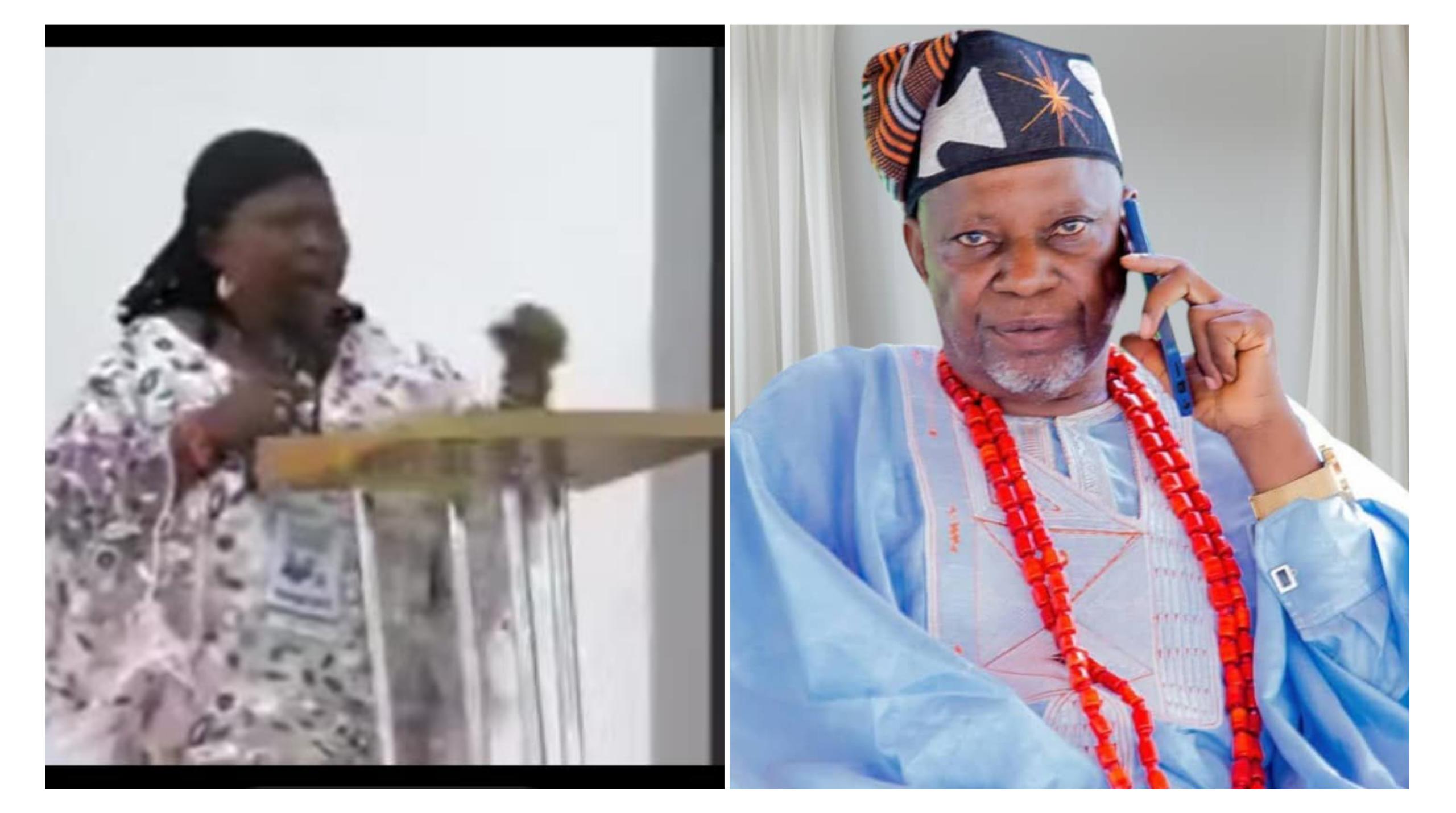 Dr. Mrs. Toba Ojo Monisola (L), Chief Richard Asaje (R)