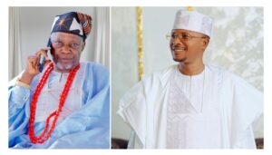 Chief Richard Asaje (L), Hon. Leke Abejide (R)