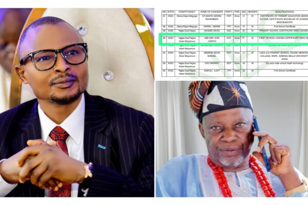 Hon. Leke Abejide (L), Chief Richard Asaje (R)