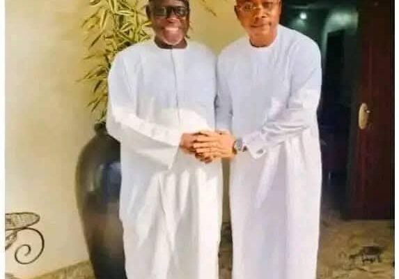 Former Kogi State Governor, Captain Idris Ichala Wada and Kogi State Governor, Alhaji Ahmed Usman Ododo