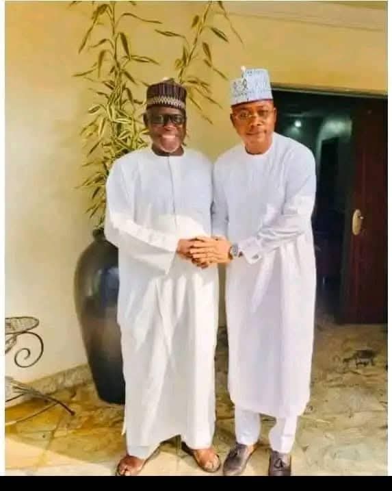 Former Kogi State Governor, Captain Idris Ichala Wada and Kogi State Governor, Alhaji Ahmed Usman Ododo
