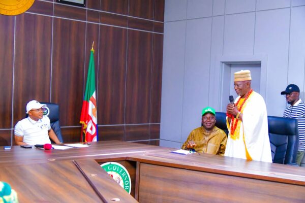 Executive Governor of Kogi State, HE Gov. Ahmed Usman Ododo (L), Chief Richard Asaje (R)