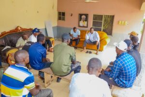 leader in Zone B of Kogi/Koton-Karfe Local Government Area of Kogi State, Barr. Muhammed Tanko Musa, popularly known as Barr MT Osuku with APC supporters from Zone B area of Kogi LG