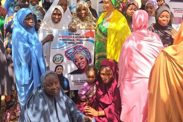 Women attending an APC grassroots sensitisation programme in Minjibir, Kano State.