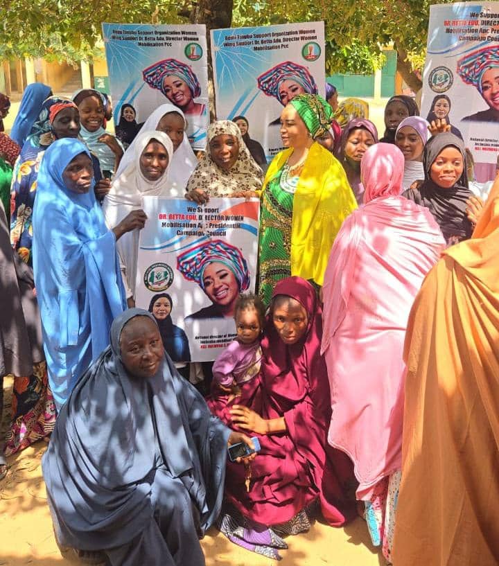Women attending an APC grassroots sensitisation programme in Minjibir, Kano State.
