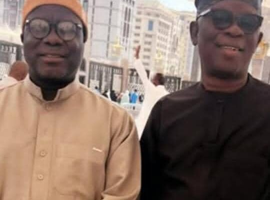 Member representing Keffi West Constituency in the Nasarawa State House of Assembly, Hon. Ibrahim Aliyu Nana and Former Speaker of the Nasarawa State House of Assembly, Rt. Hon. Ibrahim Balarabe Abdullahi